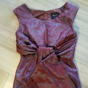 Peter Som iridescent red/purple dress